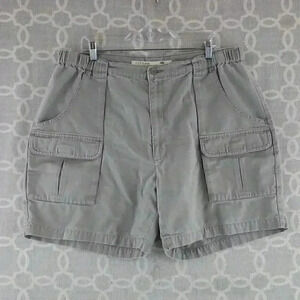 Vintage Grey Savane Cargo Shorts Men's Size 37